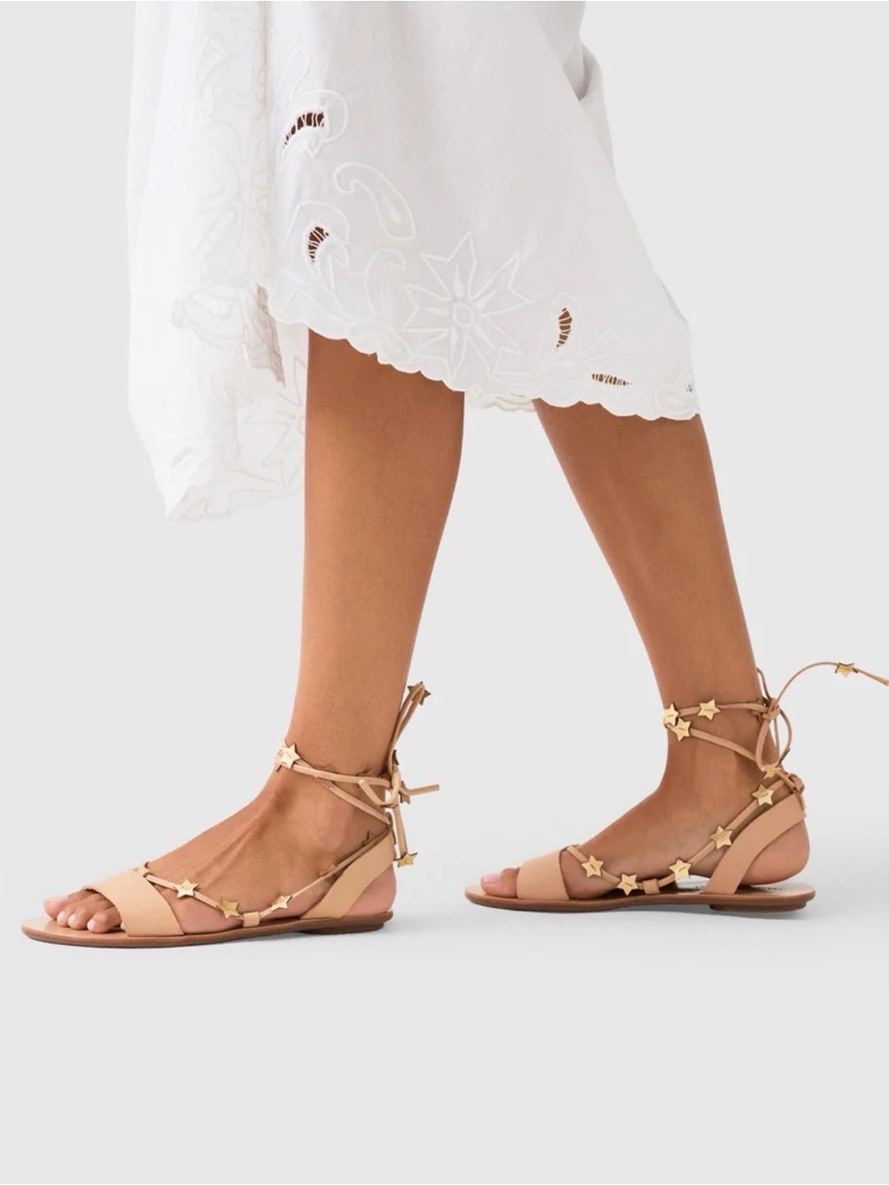 Loeffler Randall Women's Starla Ankle Wrap Sandals